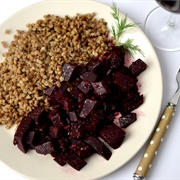 Groats With Beetroot