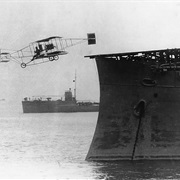 First Plane Takes off From Ship (1910)