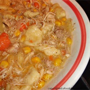 Chicken Corn Rivel Soup
