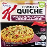 Special K Sausage, Pepper, and Cheese Quiche