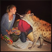 Feeding Hyena in Ethiopia