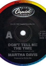 Martha Davis: Don't Tell Me the Time (1987)