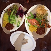 Veggie Platter at Abyssinia