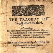 Richard III - 2nd of Shakespeares Plays (Disputed)