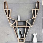 Deer Head Bookshelf