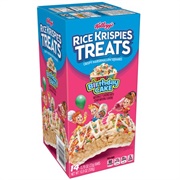 Birthday Cake Rice Krispies Treats