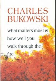 Charles Bukowski - What Matters Most Is How Well You Walk  Through  Th