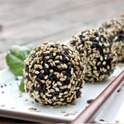 Black Sesame Rice Balls