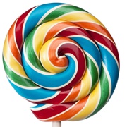 Rainbow Swirl Lollipop