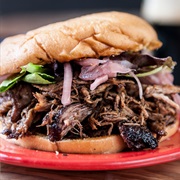 Pulled Duck Sandwich