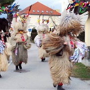Kurenti Door-To-Door Ritual, Slovenia