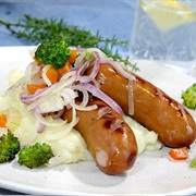 Stekte Pølser (Fried Sausages)