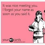 Forgot Someone's Name