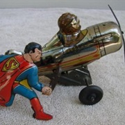 Superman Chasing the Villain