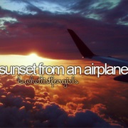 See a Sunset From an Airplane