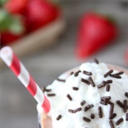 Strawberry and Nutella Milkshake