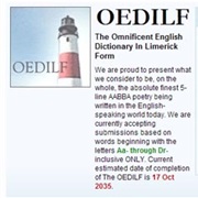 OEDILF the Omnificent English Dictionary in Limerick Form
