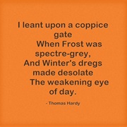 "The Darkling Thrush" by Thomas Hardy