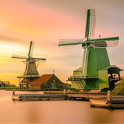 Zaanse Schans Windmills, Netherlands