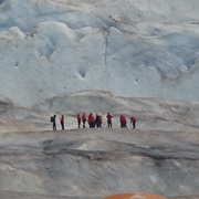 Hiking on Mendenhall Glacier
