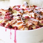 Waffle Berry Bread Pudding