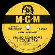 I'm So Lonesome I Could Cry - Hank Williams