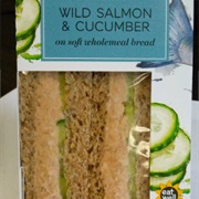 Salmon and Cucumber Sandwich
