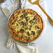 Mediterranean Vegetable Quiche
