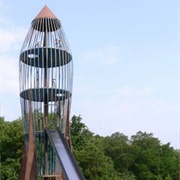Giant Rocket Playground Slide