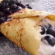 Blueberry Crépe