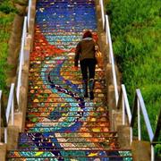 Tiled Steps