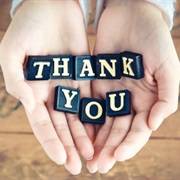 Say "Thank You"