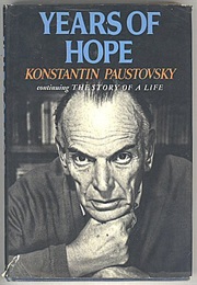 Years of Hope: The Story of a Life (Konstantin Paustovsky)