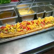 Cooperstown: 22 Inch Hot Dog With Cheese and Beer Soaked Kraut