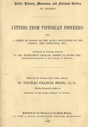 Letters From Victorian Pioneers (Anonymous)