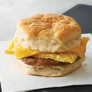 Sausage Egg and Cheese Biscuit