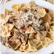 Sausage Bowtie Pasta