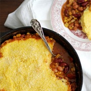 Three Bean Chilli Pie