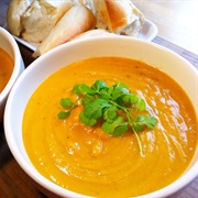 Queen Squash Lentil Soup