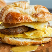 Sausage, Egg, and Cheese Croissant