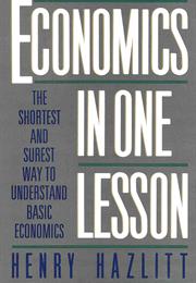 Economics in One Lesson