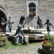 Narrenbrunnen, Lindau, Germany