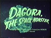 Dagora, the Space Monster (1966;TV)