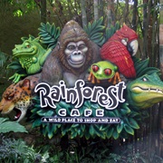 Dine at the Rainforest Cafe