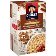 Gingerbread Spice Quaker Oatmeal