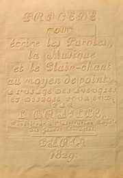 Procedure for Writing Words, Music and Plainsong in Dots (Louis Braille)