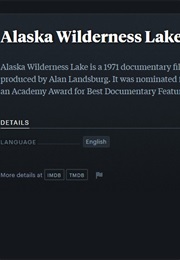 Alaska Wilderness Lake (1971) (1971)