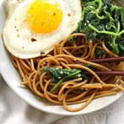 Sesame Noodles and Greens 8