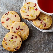Pistachio Cranberry Icebox Cookies