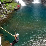 Canyoning in Rivière Langevin, Réunion